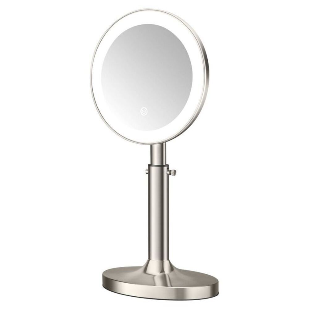 Conair -  LED Lighted Telescoping Vanity Mirror Silver